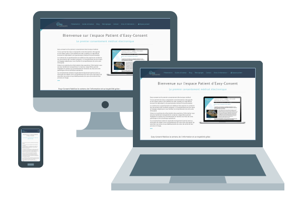 Aperçu responsive du site internet easy-consent.com