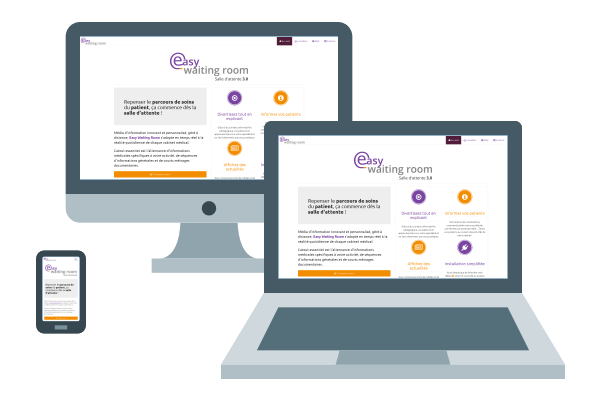 Aperçu responsive du site internet easy-waitingroom.com
